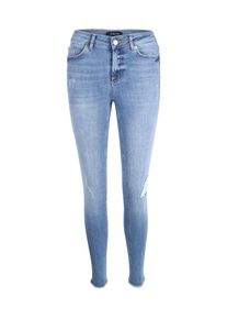 Pieces, Damen Skinny Jeans 'Pcfive Delly Cropped', Hellblau