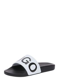 Hugo, Damen Slipper 'Timeout_Slip_RB', Offwhite