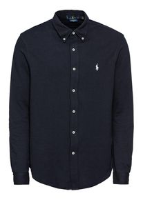 Polo Ralph Lauren, Herren Hemd 'FEATHERWEIGHT MESH-LSL-KNT', Navy