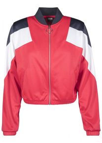 Urban Classics, Damen Jacke, Nachtblau / Hellrot / Wei&szlig;