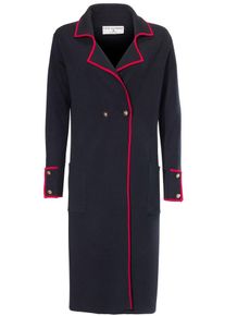 Heine, Damen Strickmantel, Marine / Rot