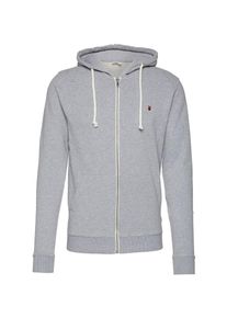 KnowledgeCotton Apparel, Herren Basic-Sweatjacke in Melange, Graumeliert