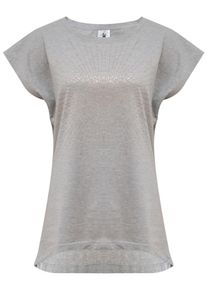 YOGISTAR.COM, Damen T-shirt 'Batwing Sunray', Kupfer / Graumeliert