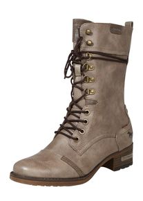 Mustang, Damen Schn&uuml;rstiefel, Taupe