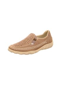 Rieker, Damen Slipper, Hellbraun