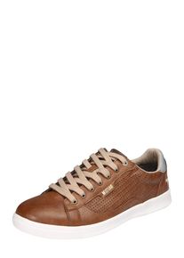 Mustang, Herren Sneaker Low 'simple', Kastanienbraun / Wei&szlig;