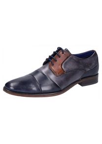 Bugatti, Herren Businessschuhe, Dunkelblau / Braun
