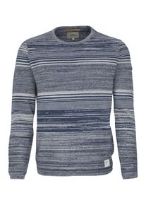 Camel Active, Herren Pullover, Taubenblau / Wei&szlig;