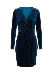 Mbym, Damen Samtkleid 'Madena', Blau / Nachtblau