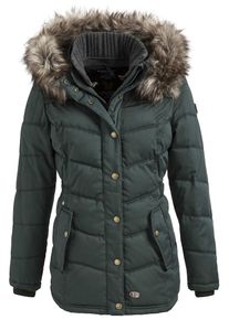 Khujo, Damen Jacke 'WINSEN II WITH RIB COLLAR', Grasgrün