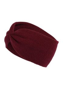 Zwillingsherz, Damen Stirnband mit Kaschmir, Bordeaux