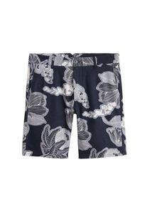 Mango Man, Herren Bermudas 'Jungle-I', Navy / Grau / Wei&szlig;