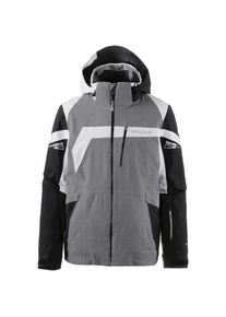 Spyder, Herren Skijacke 'Titan', Grau / Schwarz / Wei&szlig;