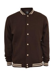 Urban Classics, Herren Sweatjacket, Beige / Dunkelbraun