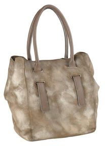 Heine, Damen Tasche, Hellbeige / Dunkelbeige