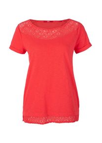 s.Oliver RED LABEL, Damen T-Shirt, Orangerot