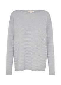 Esprit, Damen Strickpullover, Hellgrau