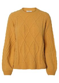 Pieces, Damen Pullover, Gold