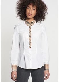 Seidensticker, Damen City-Bluse ' Schwarze Rose ', Beige / Weiß