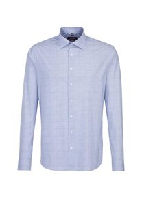 Seidensticker, Herren Business Hemd, Rauchblau / Dunkelgrau