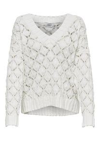 Only, Damen Strickpullover, Wei&szlig;