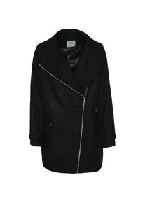 Pieces, Damen Wintermantel, Schwarz