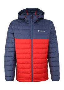 Columbia, Herren Steppjacke 'Powder Lite', Dunkelblau / Hellrot