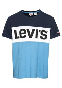 Levi's LEVI'S, Herren T-Shirt 'COLORBLOCKTEE', Hellblau / Dunkelblau / Weiß