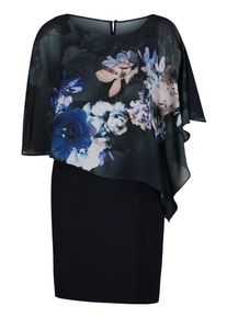 Vera Mont, Damen Cocktailkleid, Blau / Hellblau / Schwarz / Weiß
