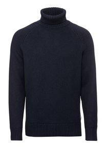 Calvin Klein Jeans, Herren Pullover 'WOOL BLEND MONOGRAM TURTLE NECK', Nachtblau