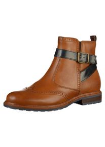 Tamaris, Damen Stiefelette, Cognac / Schwarz