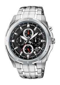 Casio, Herren Edifice Armbanduhr, Schwarz / Silber