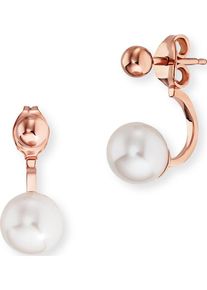CAI Caï, Damen Perlenohrringe, Rosegold / Perlweiß