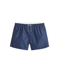 Mango Man, Herren Badehose 'Topo', Marine / Wei&szlig;