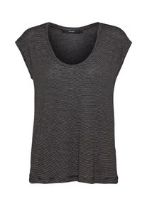 Véro Moda VERO MODA, Damen T-Shirt 'LORA', Schwarz / Weiß