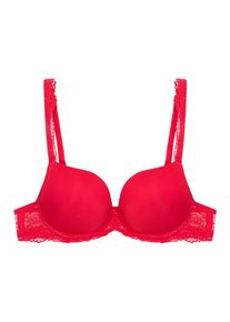 Lingadore, Damen T-shirt Gel BH 'DAILY LACE', Hellrot