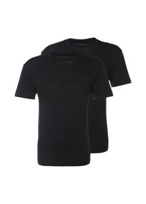 Tom Tailor, Herren T-Shirt im 2er-Pack, Schwarz