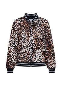 Zwillingsherz, Damen Jacke 'Leo Lurex', Braun / Schwarz