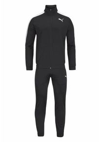 Puma, Herren Trainingsanzug 'CLASSIC TRICOT SUIT CL', Schwarz / Weiß