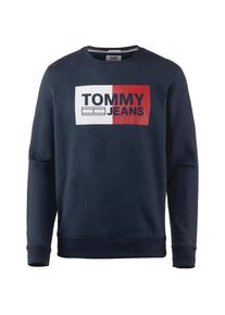 Tommy Jeans, Herren Sweatshirt, Nachtblau / Rot / Weiß