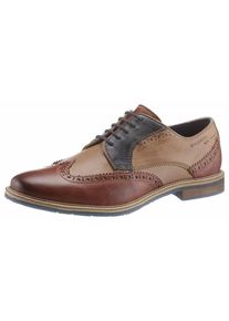 Bugatti, Herren Halbschuhe, Marine / Cognac / Hellbraun
