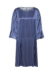 Culture, Damen Kleid 'Ally Dot Dress', Dunkelblau / Weiß
