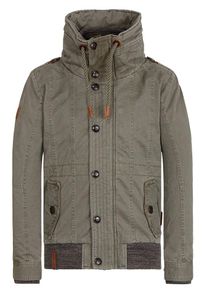 Naketano, Herren Jacke 'Gurkengünstling', Braun / Khaki