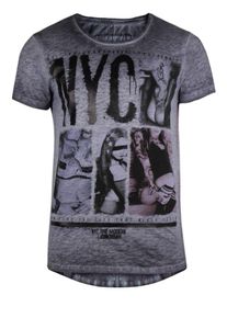 Trueprodigy, Herren T-Shirt 'NYC', Anthrazit