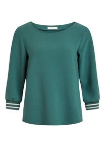 Vila, Damen Oberteil, Smaragd / Wei&szlig;