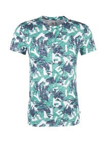 Q/S Designed By, Herren T-Shirt, Pastellblau / Violettblau / Wei&szlig;