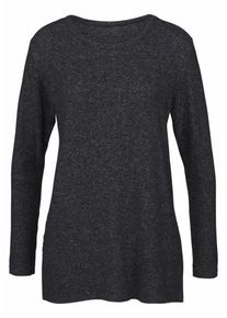 Lascana, Damen Loungesweater, Schwarzmeliert
