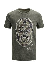 Jack & Jones JACK & JONES, Herren T-Shirt, Braun / Khaki / Schwarz
