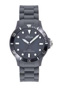s.Oliver RED LABEL, Damen Quarzuhr 'SO-2579-PQ', Anthrazit / Silber / Weiß