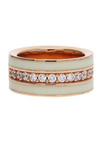 JOOP!, Damen Fingerring Silber Weiss Jessica JPRG90652C, Rosegold / Wei&szlig;